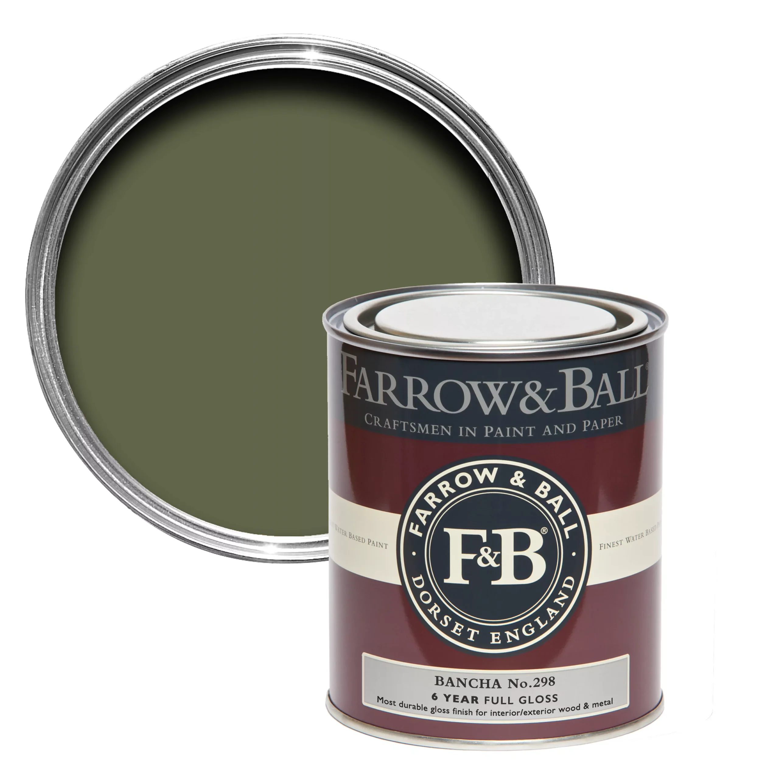 Farrow & Ball Bancha No.298 Gloss Metal & Wood Paint, 750ml 3 Farrow & Ball Bancha No.298 Gloss Metal & Wood Paint, 750ml