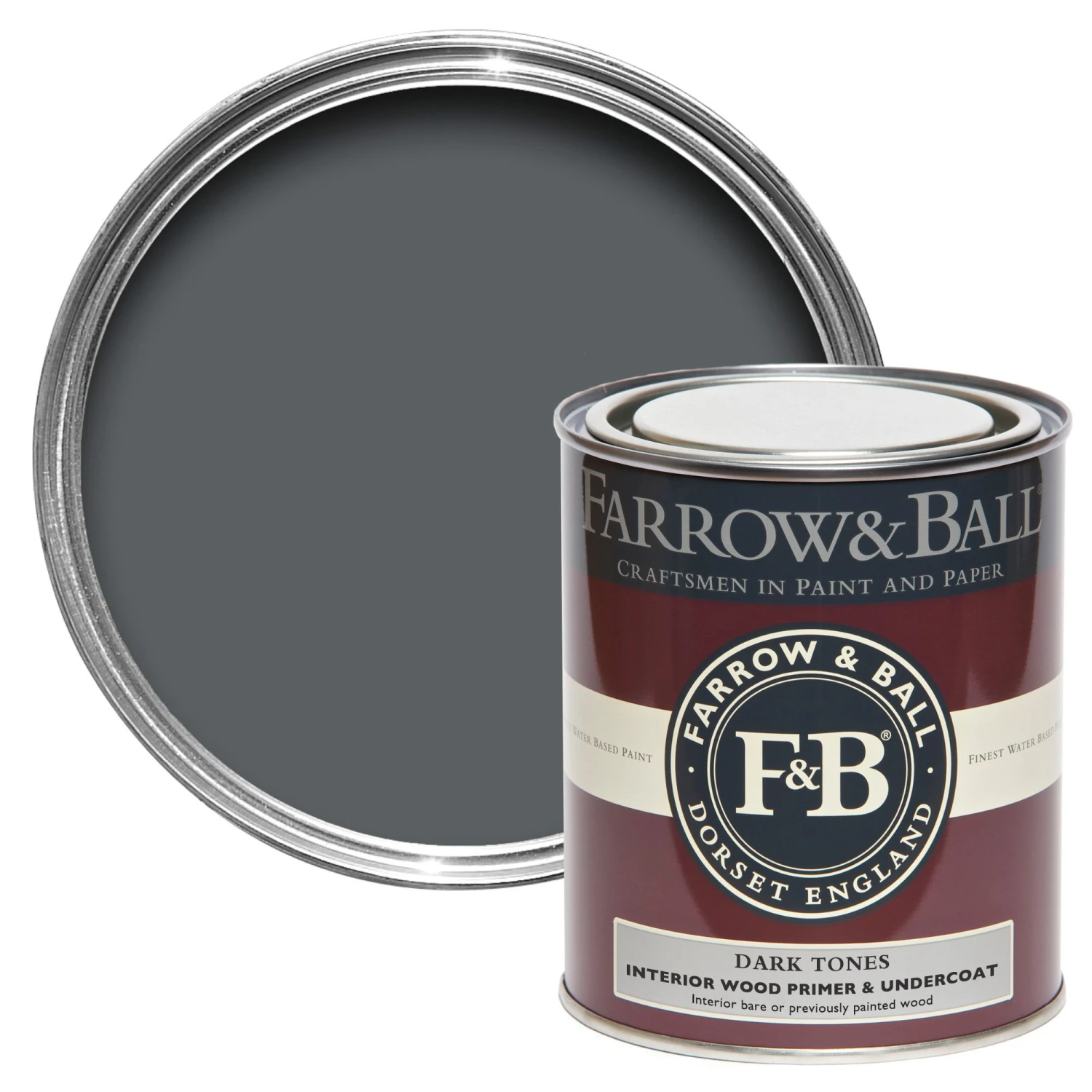 Farrow & Ball Dark Tones Wood Primer & Undercoat, 750ml 3 Farrow & Ball Dark Tones Wood Primer & Undercoat, 750ml