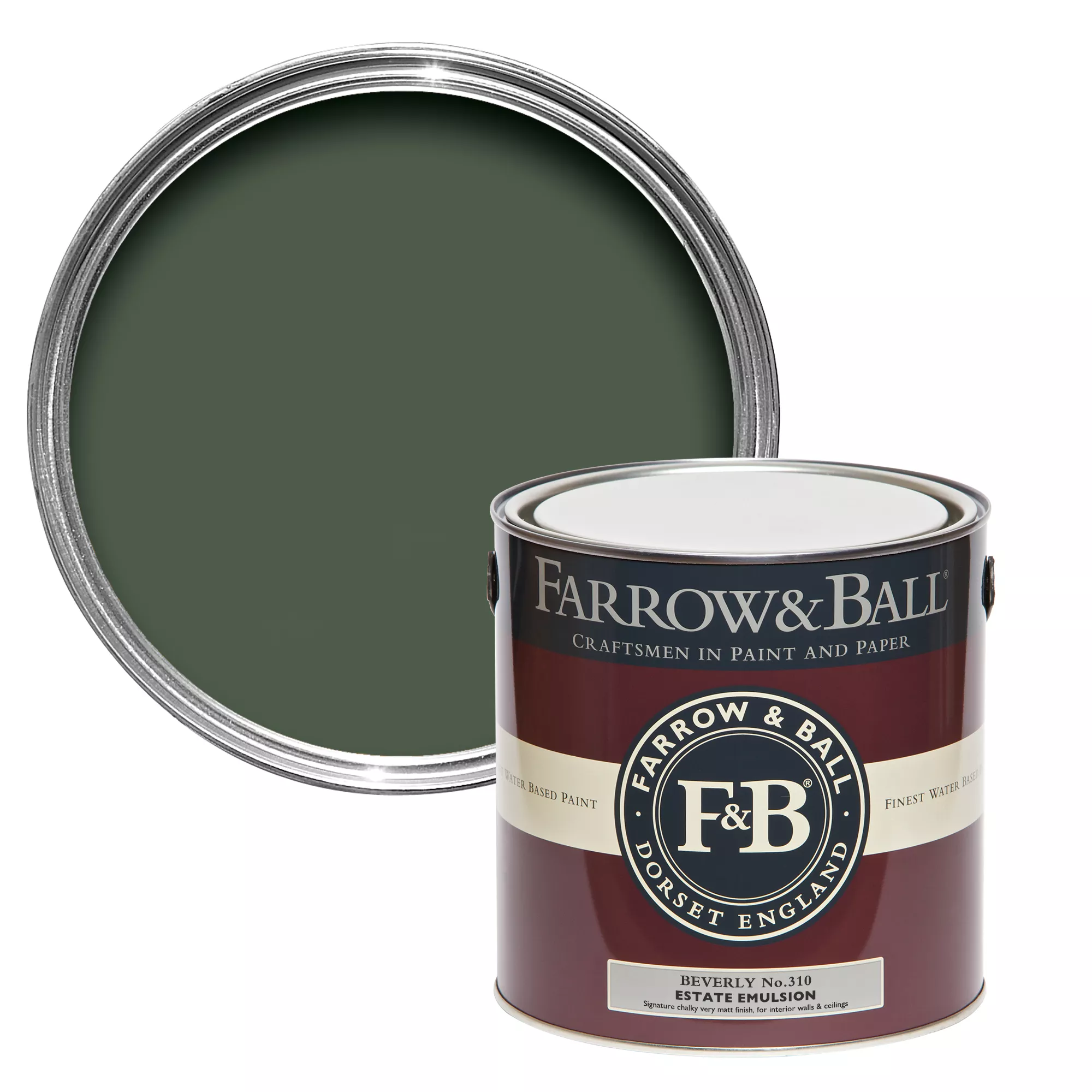 Farrow & Ball Estate Beverly No.310 Matt Emulsion Paint, 2.5L 3 Farrow & Ball Estate Beverly No.310 Matt Emulsion Paint, 2.5L