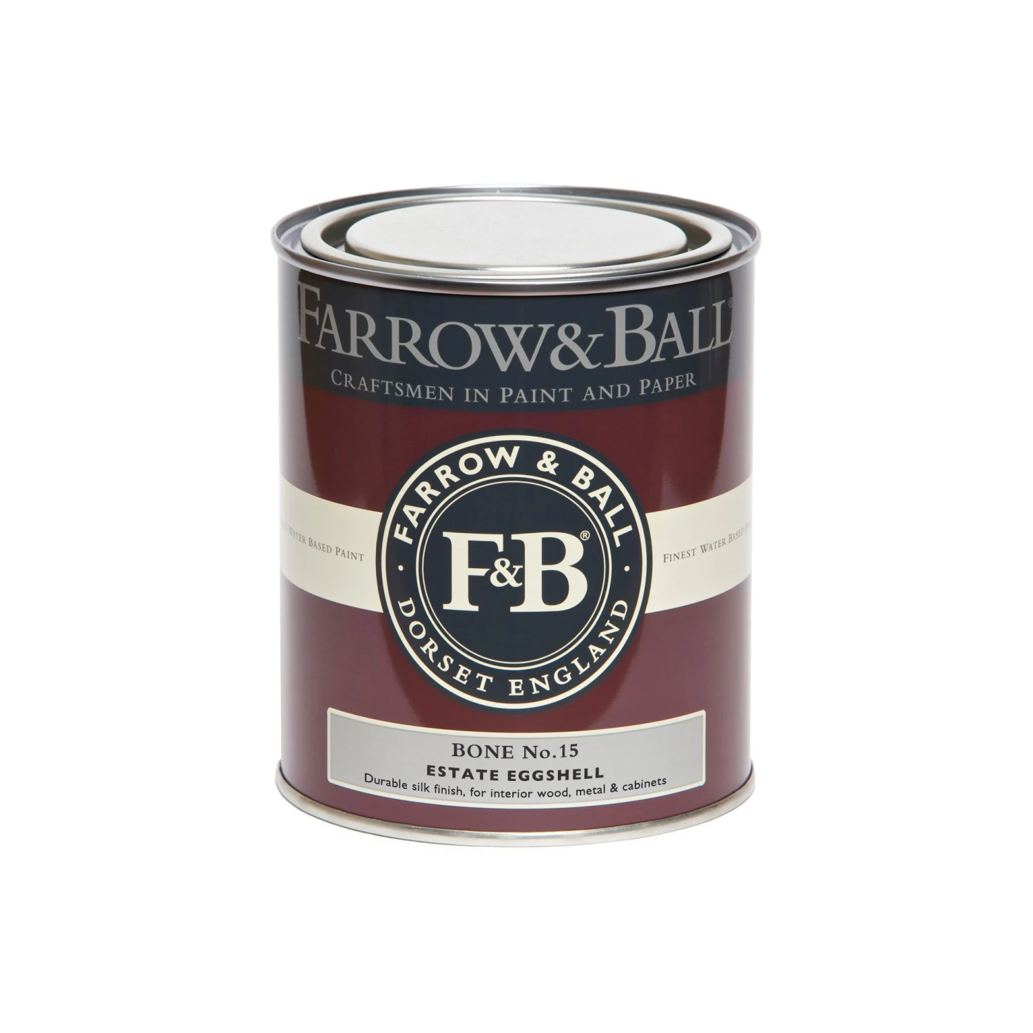 Farrow & Ball Estate Bone No.15 Eggshell Metal & Wood Paint, 750ml 4 Farrow & Ball Estate Bone No.15 Eggshell Metal & Wood Paint, 750ml - Image 2