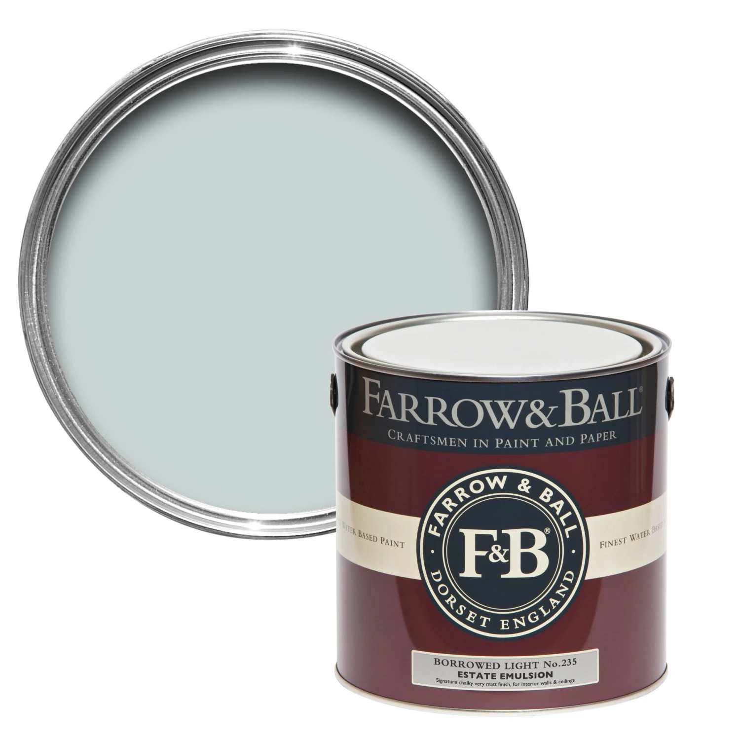 Farrow & Ball Estate Borrowed Light No.235 Matt Emulsion Paint, 2.5L 3 Farrow & Ball Estate Borrowed Light No.235 Matt Emulsion Paint, 2.5L