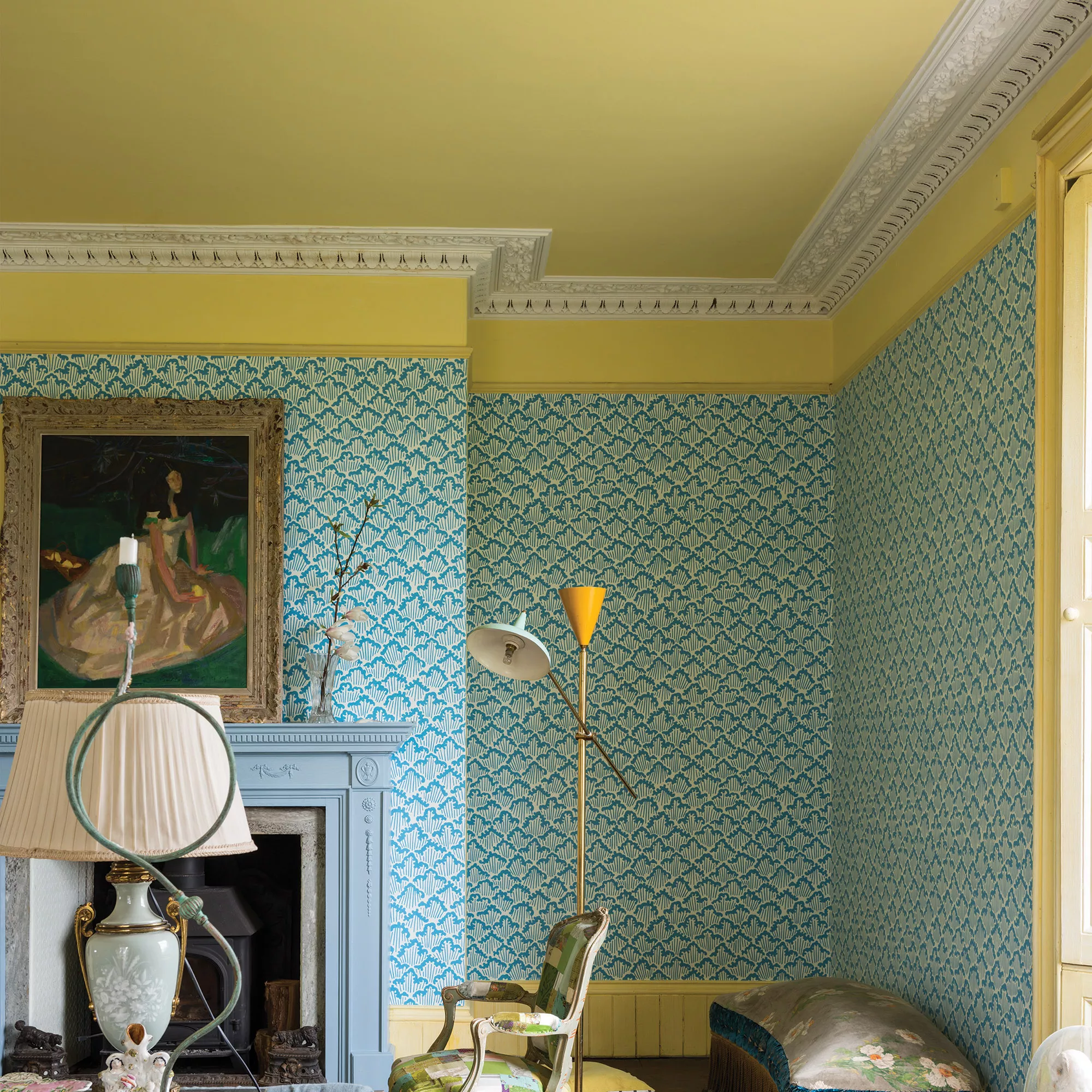 Farrow & Ball Estate Dayroom Yellow No.233 Eggshell Paint, 750ml 6 Farrow & Ball Estate Dayroom Yellow No.233 Eggshell Paint, 750ml - Image 4