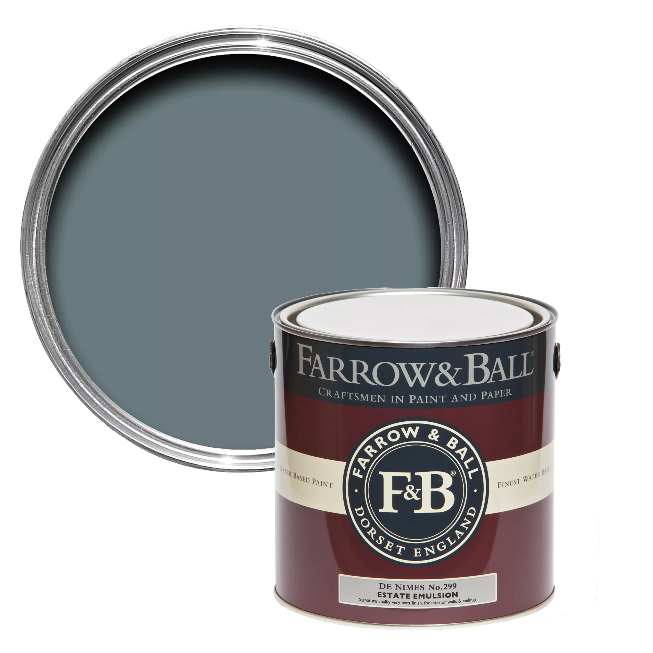 Farrow & Ball Estate De Nimes No.299 Matt Emulsion Paint, 2.5L 3 Farrow & Ball Estate De Nimes No.299 Matt Emulsion Paint, 2.5L
