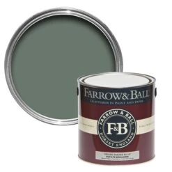 Farrow & Ball Estate Green Smoke No.47 Matt Emulsion Paint, 2.5L