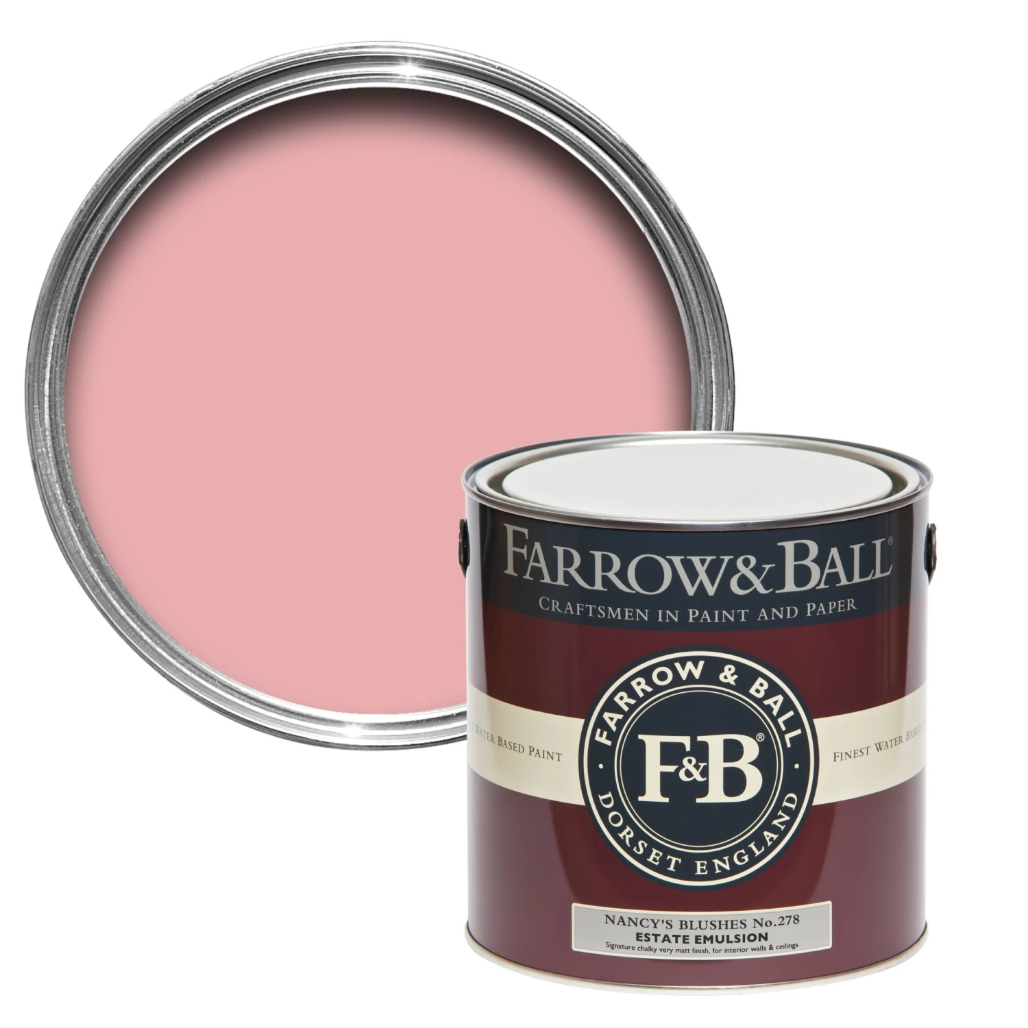 Farrow & Ball Estate Nancy's Blushes No.278 Matt Emulsion Paint, 2.5L 3 Farrow & Ball Estate Nancy's Blushes No.278 Matt Emulsion Paint, 2.5L