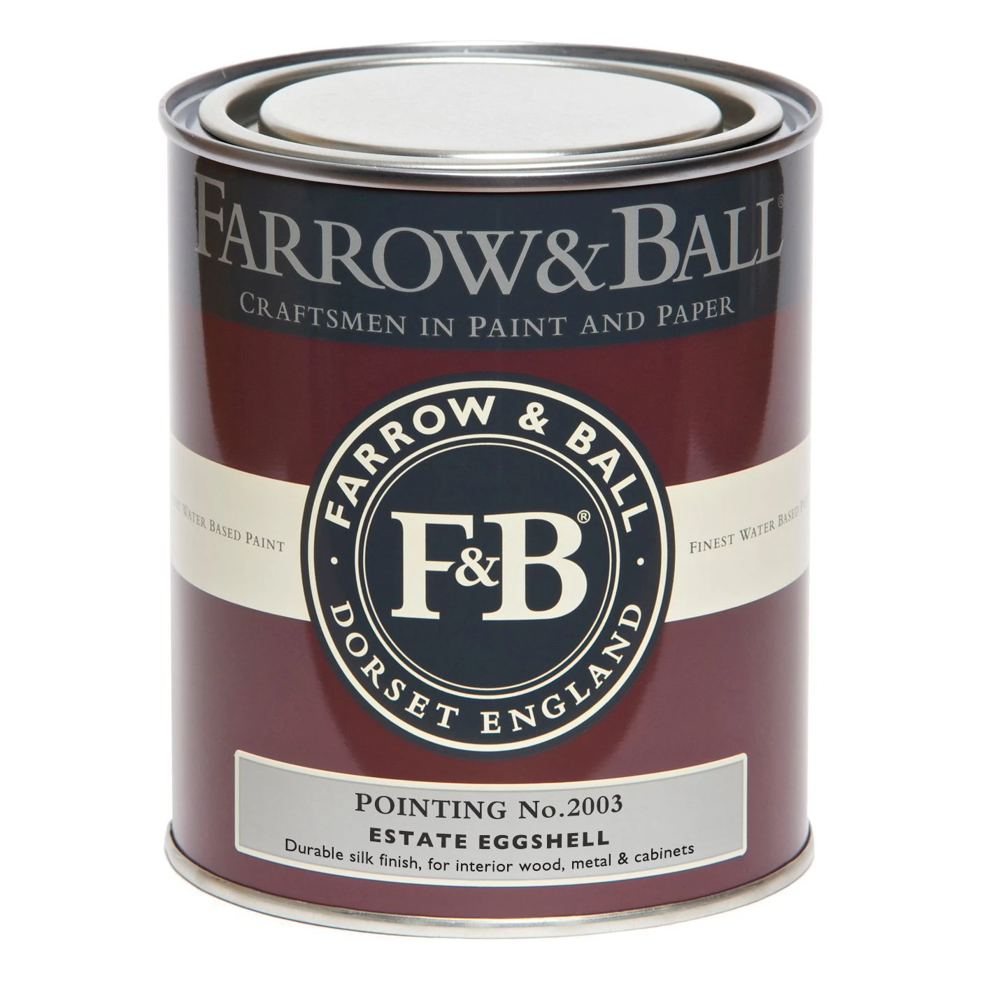 Farrow & Ball Estate Pointing No.2003 Eggshell Metal & Wood Paint, 750ml 4 Farrow & Ball Estate Pointing No.2003 Eggshell Metal & Wood Paint, 750ml - Image 2