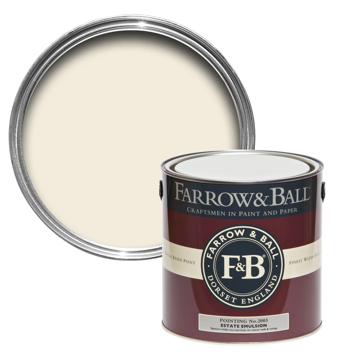 Farrow & Ball Estate Pointing No.2003 Matt Emulsion Paint, 2.5L 3 Farrow & Ball Estate Pointing No.2003 Matt Emulsion Paint, 2.5L