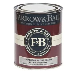 Farrow & Ball Estate Skimming Stone No.241 Eggshell Metal & Wood Paint, 750ml 8 Farrow & Ball Estate Skimming Stone No.241 Eggshell Metal & Wood Paint, 750ml -Farrow & Ball farrow ball estate skimming stone no 241 eggshell metal wood paint 750ml5029496754179 08c bq