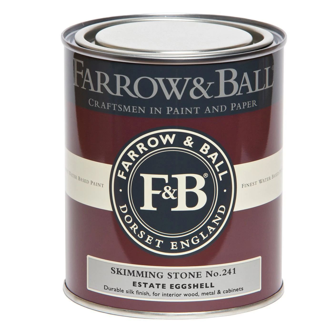 Farrow & Ball Estate Skimming Stone No.241 Eggshell Metal & Wood Paint, 750ml 5 Farrow & Ball Estate Skimming Stone No.241 Eggshell Metal & Wood Paint, 750ml - Image 3