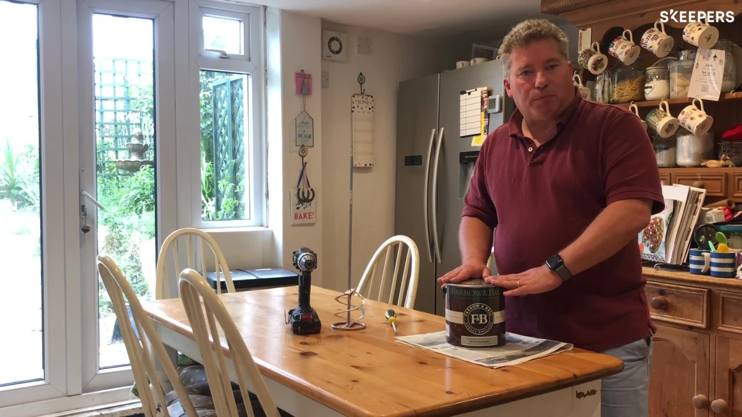 Farrow & Ball Estate Skimming Stone No.241 Eggshell Metal & Wood Paint, 750ml 4 Farrow & Ball Estate Skimming Stone No.241 Eggshell Metal & Wood Paint, 750ml - Image 2