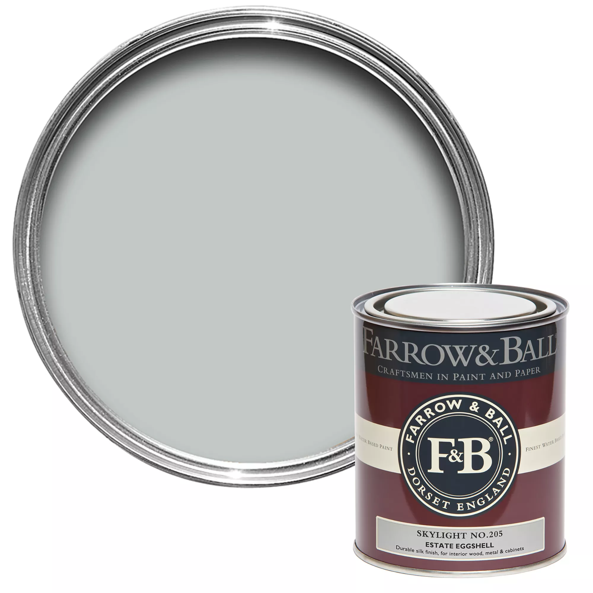 Farrow & Ball Estate Skylight No.205 Eggshell Paint, 750ml 3 Farrow & Ball Estate Skylight No.205 Eggshell Paint, 750ml