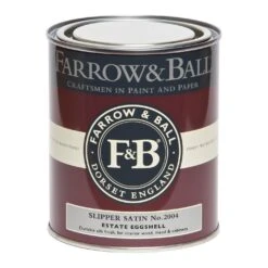 Farrow & Ball Estate Slipper Satin No.2004 Eggshell Metal & Wood Paint, 750ml -Farrow & Ball farrow ball estate slipper satin no 2004 eggshell metal wood paint 750ml5029496740479 08c bq