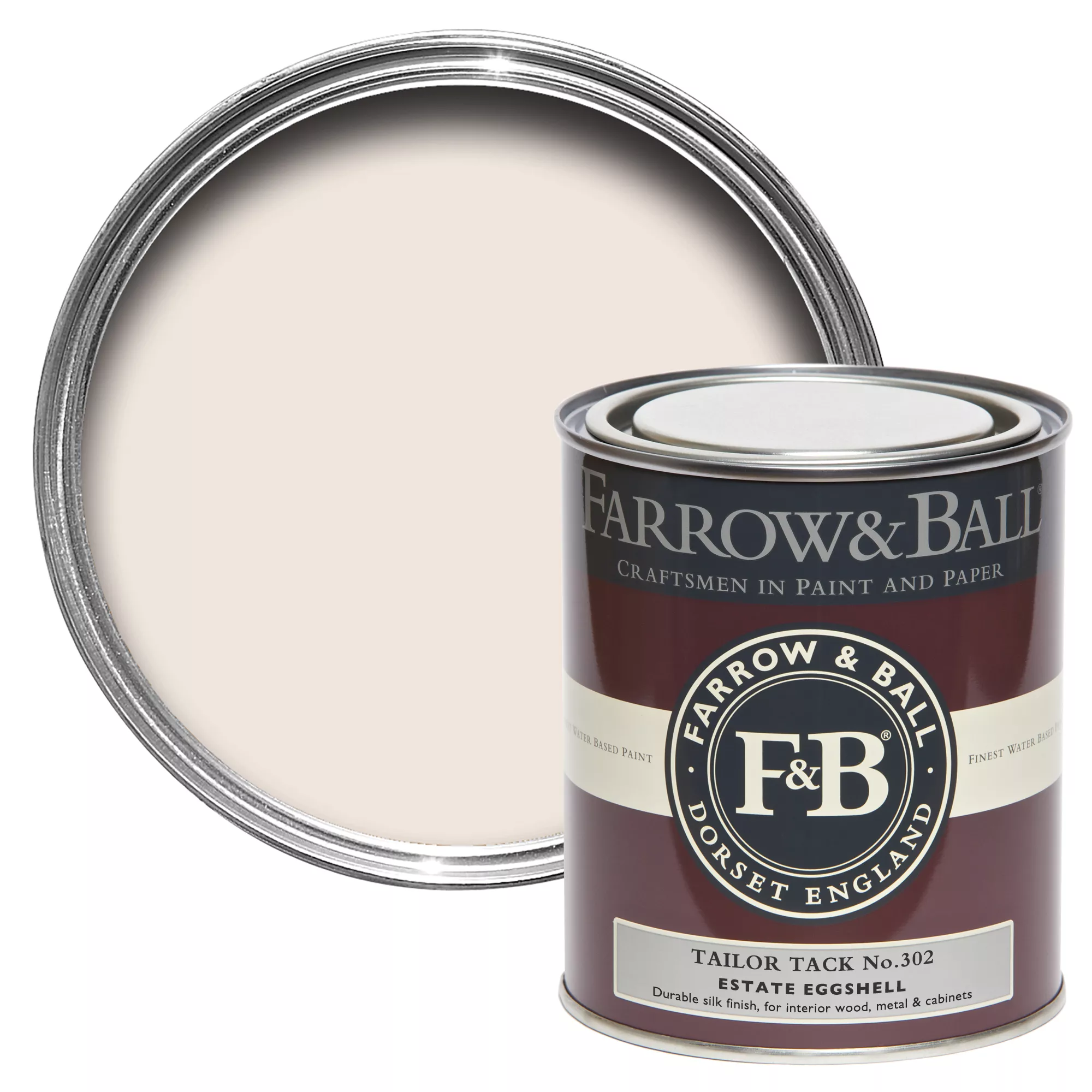 Farrow & Ball Estate Tailor Tack No.302 Eggshell Paint, 750ml 3 Farrow & Ball Estate Tailor Tack No.302 Eggshell Paint, 750ml