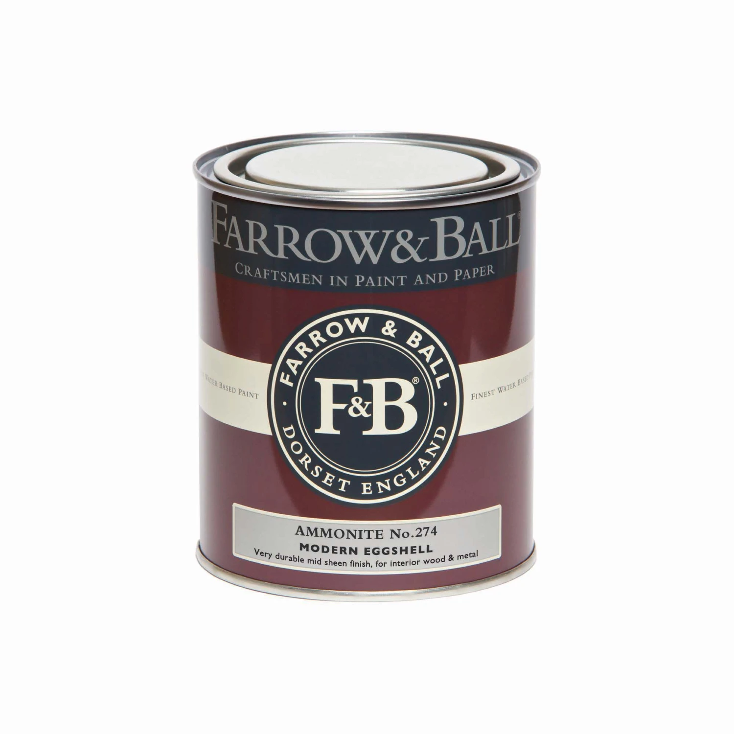Farrow & Ball Modern Ammonite No.274 Eggshell Paint, 750ml 4 Farrow & Ball Modern Ammonite No.274 Eggshell Paint, 750ml - Image 2