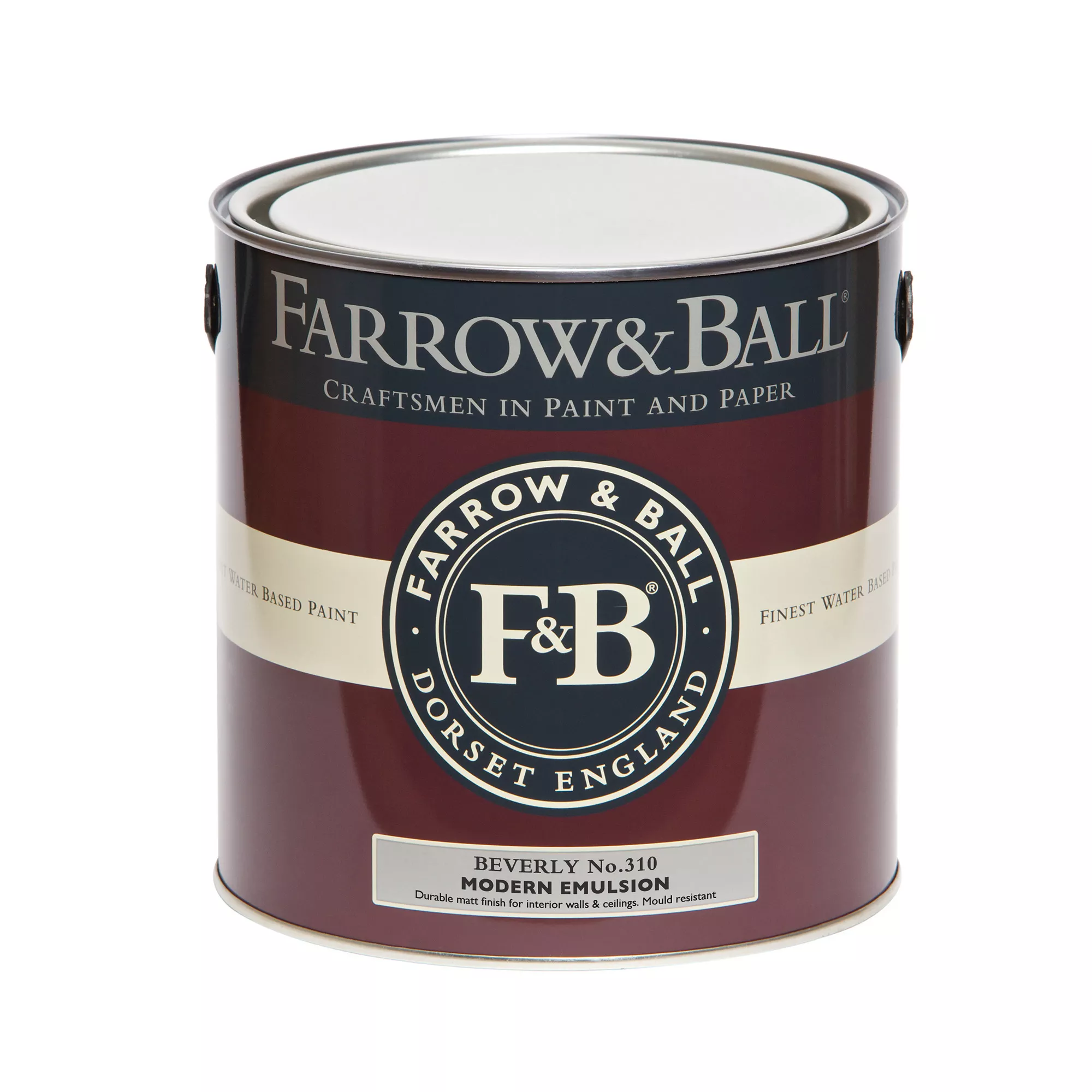 Farrow & Ball Modern Beverly No.310 Matt Emulsion Paint, 2.5L 4 Farrow & Ball Modern Beverly No.310 Matt Emulsion Paint, 2.5L - Image 2
