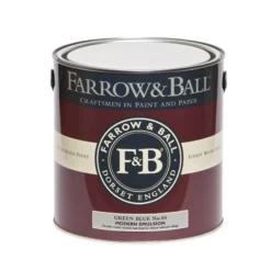 Farrow & Ball Modern Green Blue No.84 Matt Emulsion Paint, 2.5L -Farrow & Ball farrow ball modern green blue no 84 matt emulsion paint 2 5l5029496278422 08c bq
