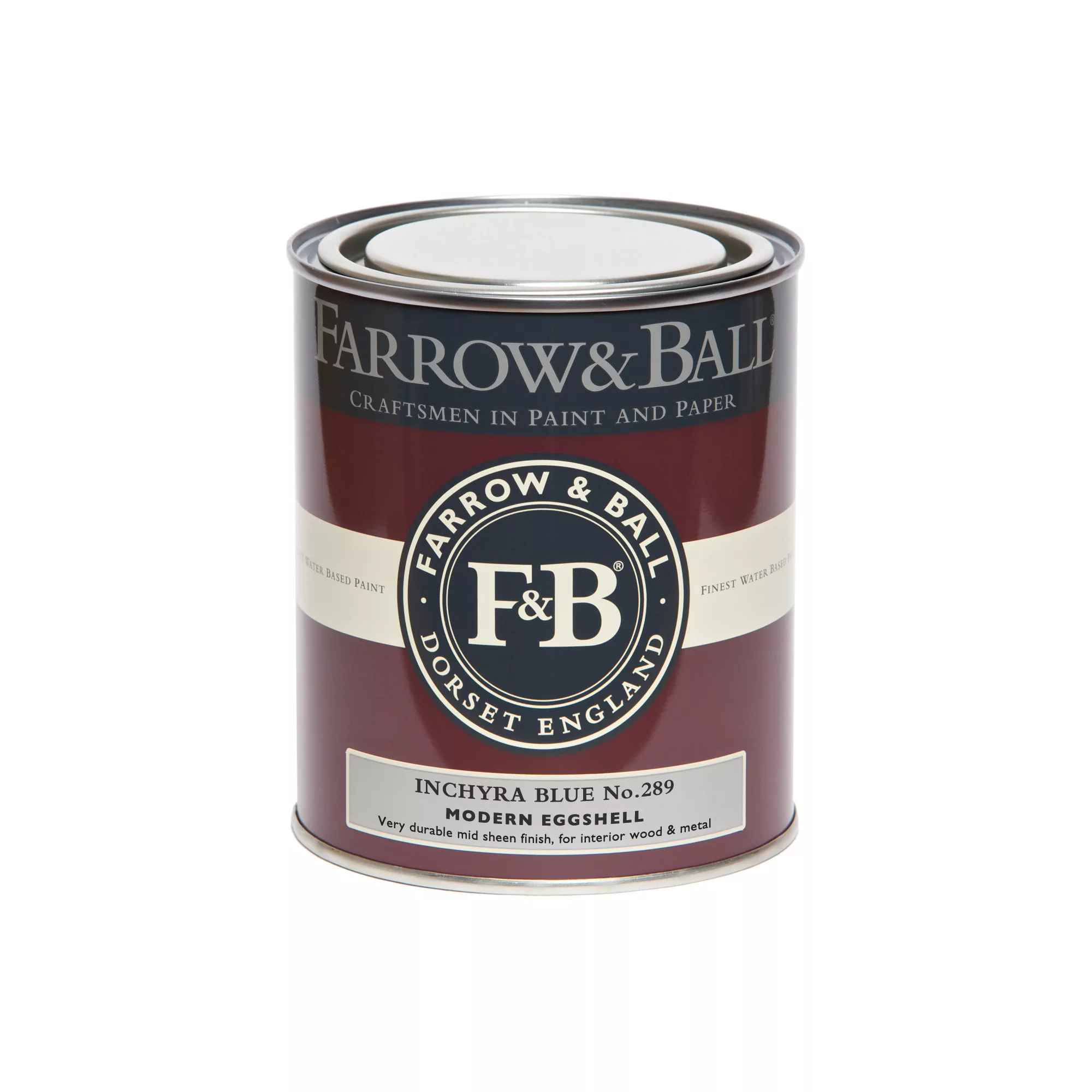 Farrow & Ball Modern Inchyra Blue No.289 Eggshell Paint, 750ml 4 Farrow & Ball Modern Inchyra Blue No.289 Eggshell Paint, 750ml - Image 2