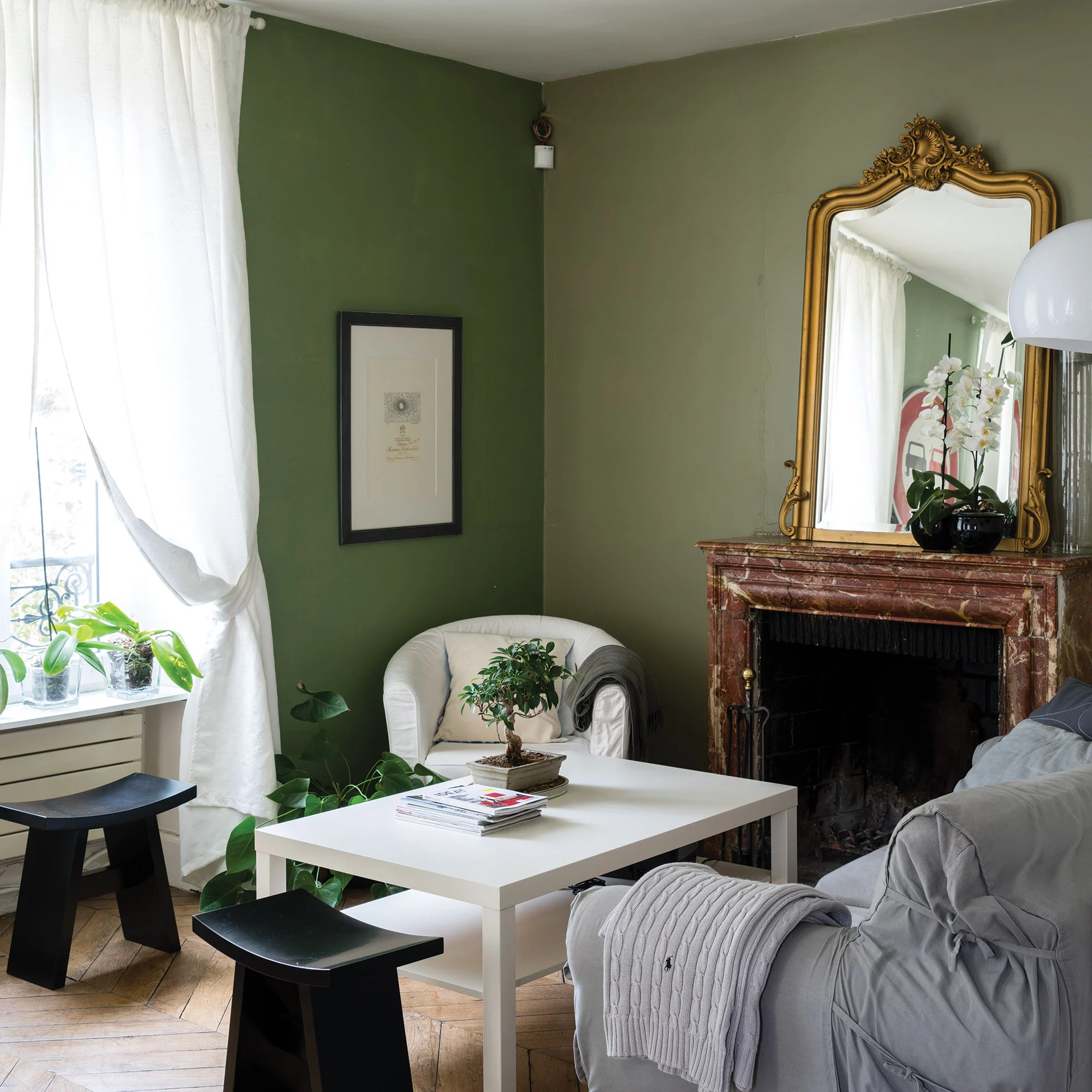 Farrow & Ball Modern Lichen No.19 Eggshell Paint, 750ml 5 Farrow & Ball Modern Lichen No.19 Eggshell Paint, 750ml - Image 4