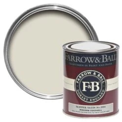 Farrow & Ball Modern Slipper Satin No.2004 Eggshell Paint, 750ml
