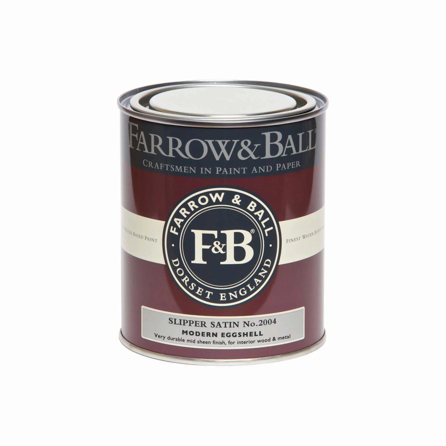 Farrow & Ball Modern Slipper Satin No.2004 Eggshell Paint, 750ml 4 Farrow & Ball Modern Slipper Satin No.2004 Eggshell Paint, 750ml - Image 2