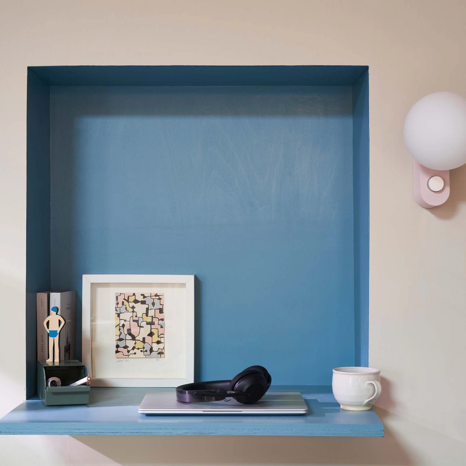 Farrow & Ball Modern Stone Blue No.86 Eggshell Paint, 750ml 6 Farrow & Ball Modern Stone Blue No.86 Eggshell Paint, 750ml - Image 4