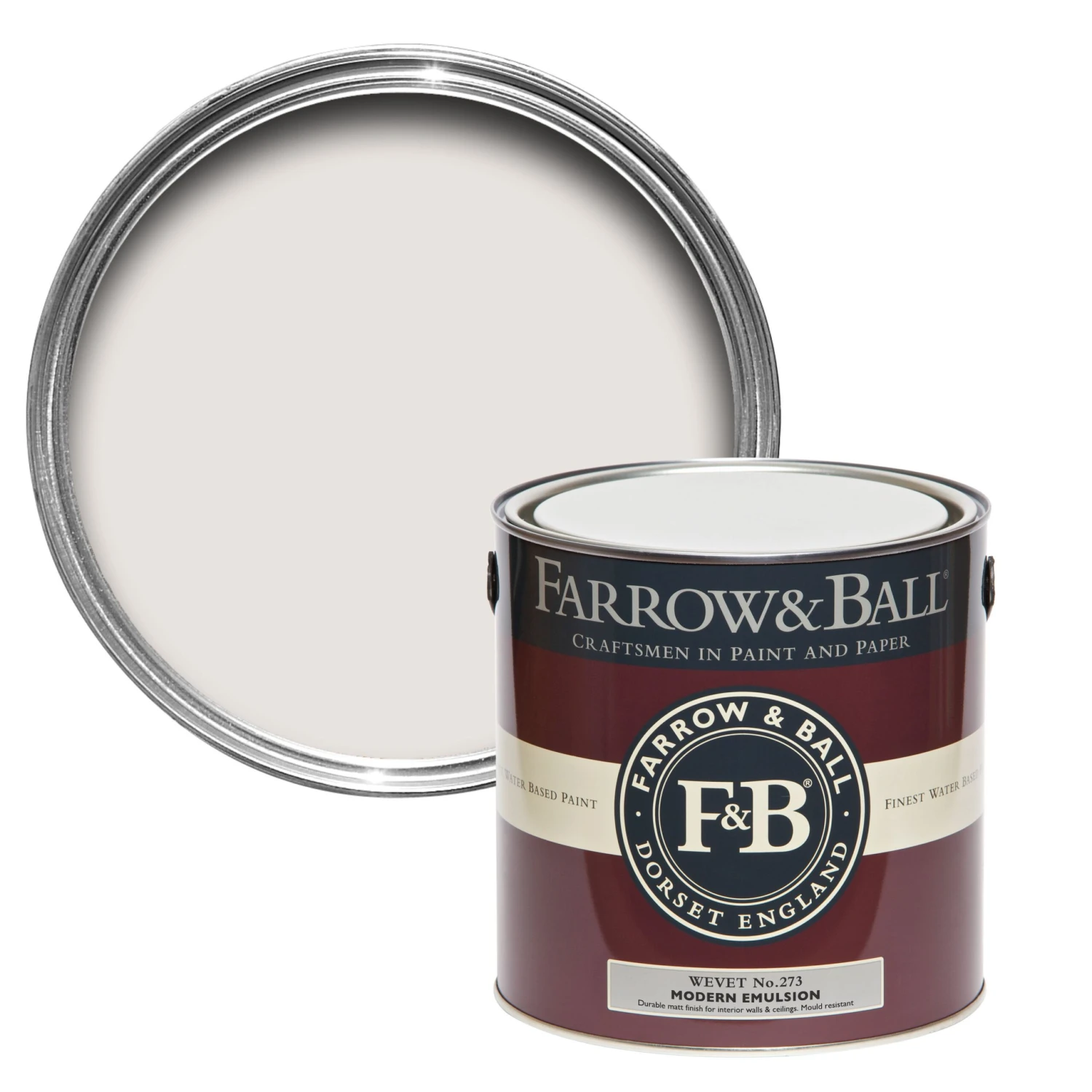 Farrow & Ball Modern Wevet No.273 Matt Emulsion Paint, 2.5L 3 Farrow & Ball Modern Wevet No.273 Matt Emulsion Paint, 2.5L