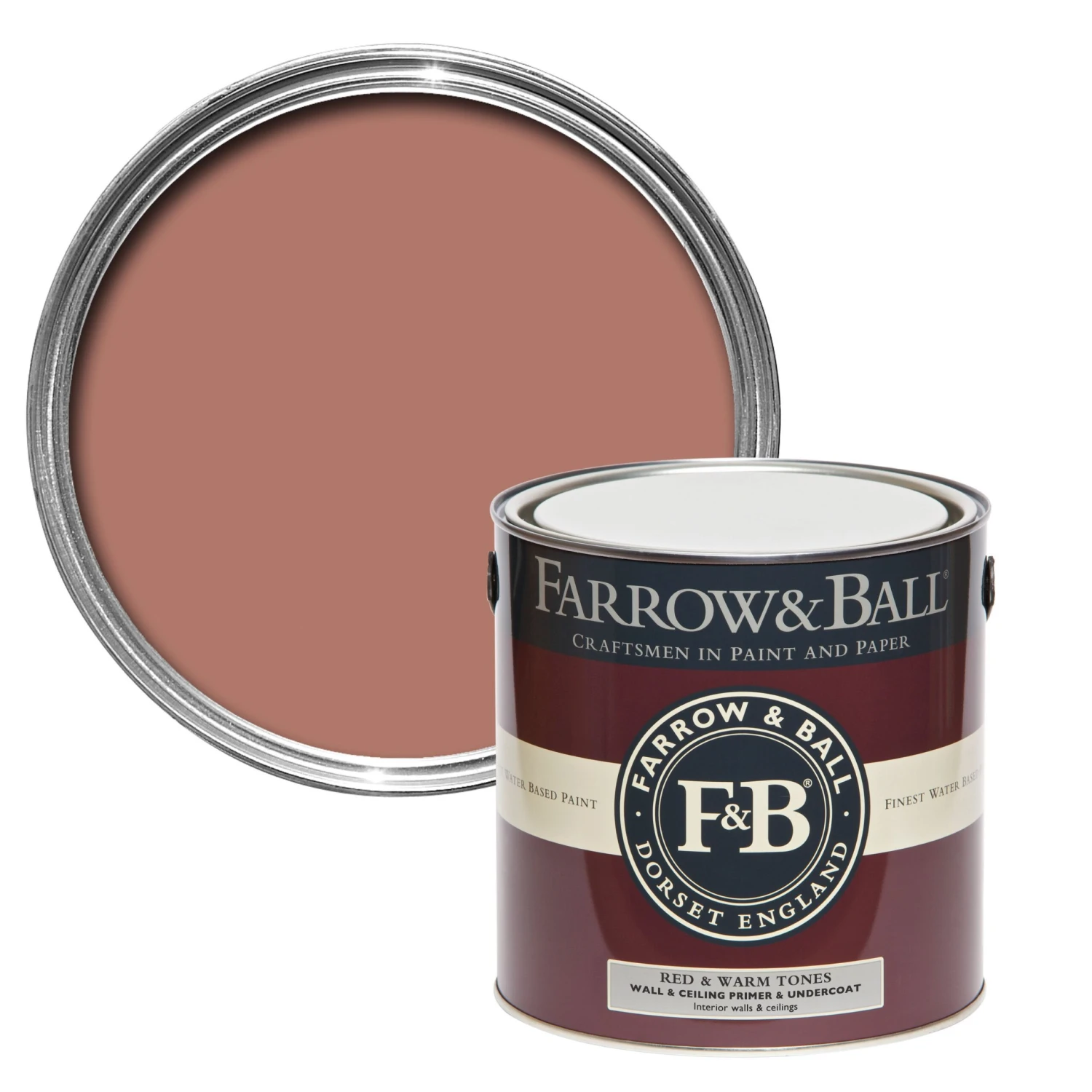 Farrow & Ball Red & Warm Tones Wall & Ceiling Primer & Undercoat, 2.5L 3 Farrow & Ball Red & Warm Tones Wall & Ceiling Primer & Undercoat, 2.5L