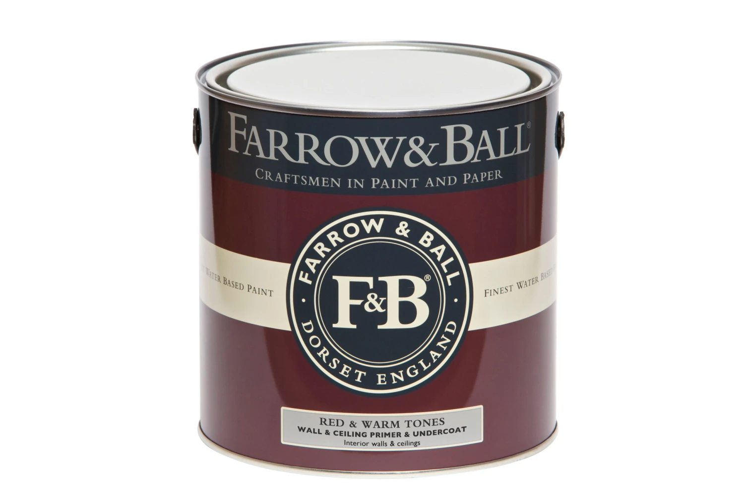 Farrow & Ball Red & Warm Tones Wall & Ceiling Primer & Undercoat, 2.5L 4 Farrow & Ball Red & Warm Tones Wall & Ceiling Primer & Undercoat, 2.5L - Image 2